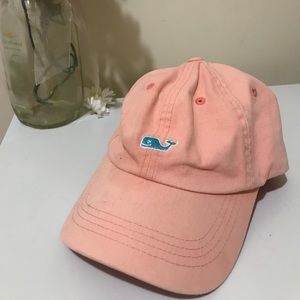 VINEYARD VINES peach and teal baseball cap